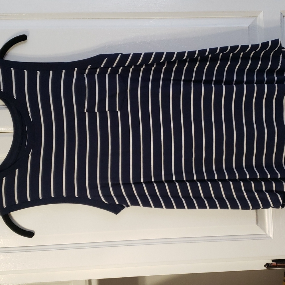 Striped sleeveless top